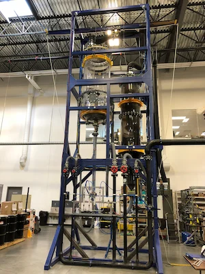 Fluid Bed Loop Cold Model Rig