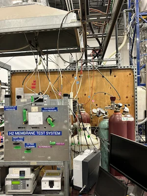 Gas Absorption Testing Unit with In-line Chromatography